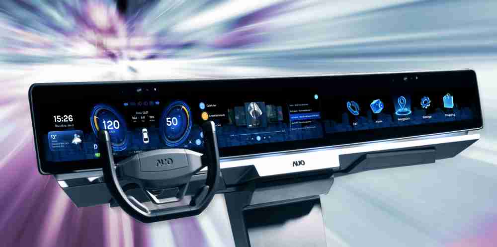 NG大舞台开拓前瞻显示技术创新应用，，，结合优异整合设计能力，，，开发智能车载FIDM Plus一体化显示方案，，，让驾驶操作与车内娱乐体验再进化