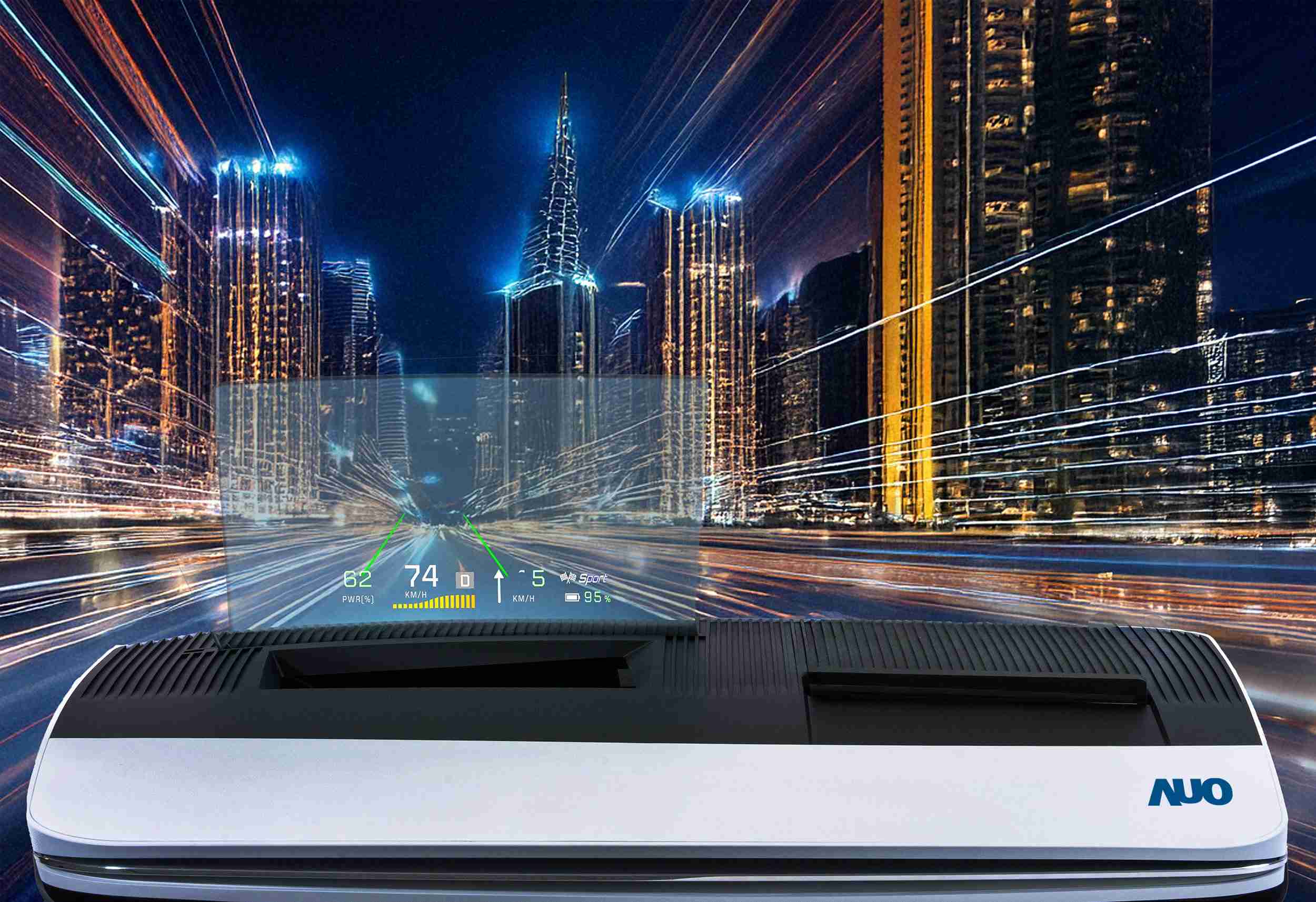 NG大舞台推出13吋Micro LED抬头显示器，，提供高入眼亮度、、高色彩饱和度的显示质量，，在阳光下或黑暗中都清晰可见，，，，并利用Micro LED模块体积小的优势，，，，解决车用空间有限的痛点